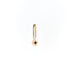 Garnet Dot Pendant Charm in Yellow Gold